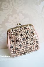 กระเป๋าLulu house รุ่น LL101pi Pre-order ดูหรูหราทันสมัยมาก สีชมพูอ่อน ปรดับเลื่อมสวยมาก